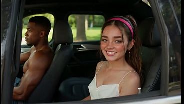The BEST #14 ( SLUTTY Stepdaughter 2 &quot_GANGBANG BBC&quot_ ) I love being STRETCHED in secret in the car by my BBC stepfather and his friends! ) Gaped wrecked creampie big pussy big dick anal [AI Generated]