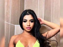 Small tit brunette teen fucks a big cock