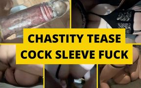 Mistress Makes Slave Wear Cock Sleeve and Fuck Her