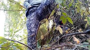 Mature stepmom enjoys rough outdoor sex with a big dog