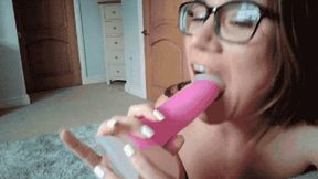 Jenny Willson Choking Drooling Blowjob on Toy (HD, MP4)