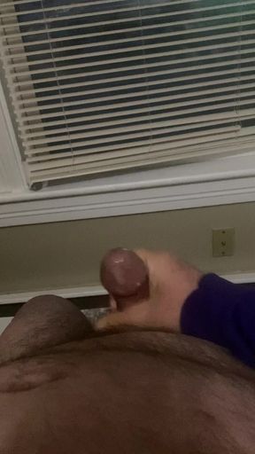 Jacking off in front of the window