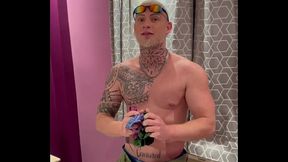 Fit Brazilian slave gets dominated by his roommate's big cock