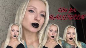 BLACK LIPSTICK HALLOWEEN