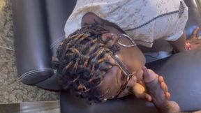 BIG BREAST DEEP THROATER MAKE IT SLURPY ON THE SOFA