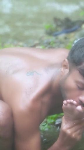 Thrilling moment from &quot;Desi Girl waterfall sex&quot;