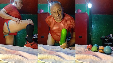 Pepinote y rosario anal casero abriendo mi culo tragón 🤤