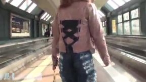 Pink Hair Beauty with Confident Body Line Style Captivates Every Man Around Her