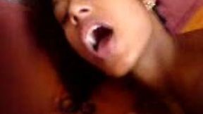 My bootyful Indian brunette gets her snatch hammered