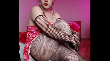 Subscribe Me On Youtube @crossdresserkitty Can You Feel The Hot Feeling I Feel In Fully Transformed Into Girl With Sexy Dress And Fishnet Stockings also Fishnet Gloves