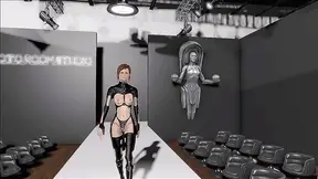 Brunette Dominates Fallout 4 Battlezone in Sensual Latex Anime Glamour
