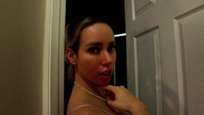 Morning horny latina waking up and teasing on couch sensual solo vibes