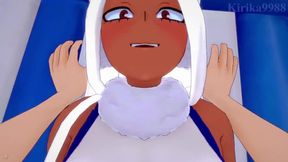 Rumi Usagiyama(Mirko) and I have deep fucking on the beach. - My Hero Academia POV Hentai