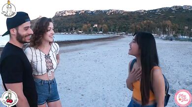May Thai and sloppy sluts take on Cherrycandle with Davecandle on the beach