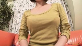 The Asian interview is cut short once the racy brunette starts aching for a creampie