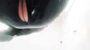 Latex Catsuit Tease, Phone Selfie Video. Rubber Fetish