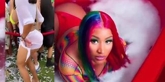 Nicki Minaj's phat ass takes a big black cock