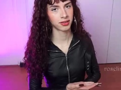 Flat chested crossdresser webcam solo