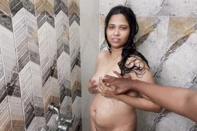 First Time Secretly Caught Mumbai Stepsister Bathing