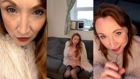 fur coat no panties cougar step-mom spit fetish blowjob