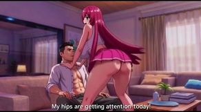 Step daughter seduce step father alone in room