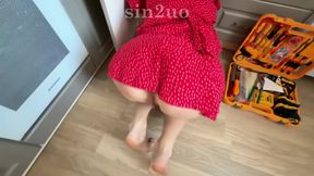 Part 1. A plumber came and fucked a married woman in the ass. It was the first time she cheated.