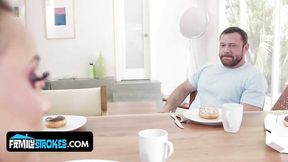 Freya von Doom shares deepthroat with Sergeant Miles