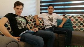 Twinks Fabian & Benjamin Tickle Each Other Their Feet, Armpits & Belly (MP4)