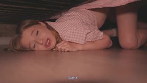 Diana Rider shares sensual stepsister stuck under the bed rough