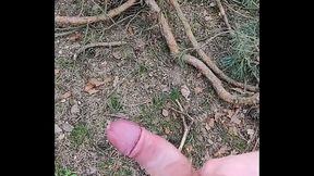 jerking off in forest