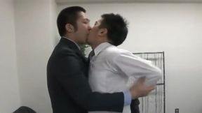 Japanese Suit Office Step dad Bear Boss Fucking Sex