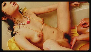 Rui Yazawa getting wet and wild in the shower room