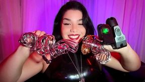 Happy Locktober, my good boy ~ Chastity cage tour with Goddess Rogue