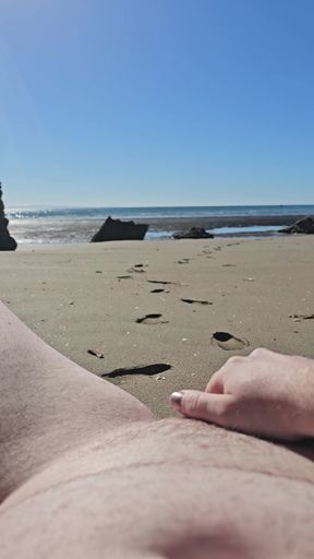 Masterbating on a public beach in New Zealand