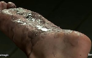 Pinned down by metal and hot waxed
