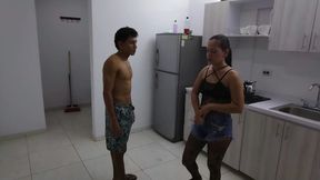 Latina stepmom enjoys a horny POV Fuck