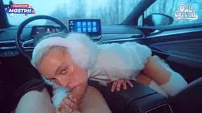 Slutty Sucks Stranger In Car
