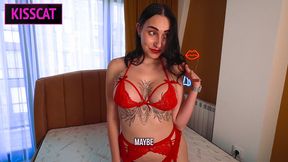 hot stepmom asks stepson for help with choice of lingerie for date