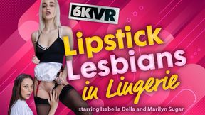 Lipstick Lesbians In Lingerie - Marilyn Sugar And Isabella De Laa