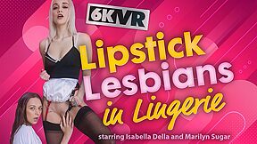 Lipstick Lesbians In Lingerie - Marilyn Sugar And Isabella De Laa