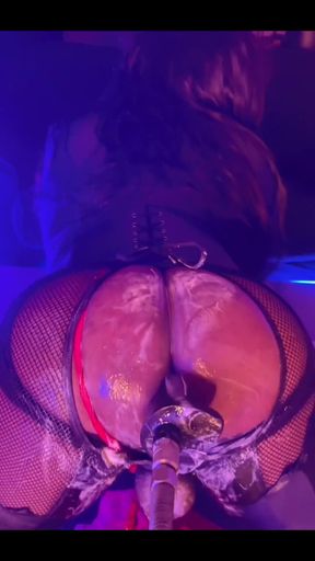 Hardcore Greasy Dildo Machine Fuck