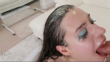 Disgusting SPEW recycling - Rough and Messy for broken ANAL whore