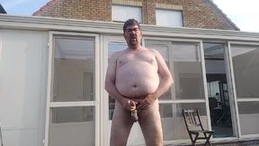 Jo Vandenbulcke sprays his semen outside the house and is proud of it
