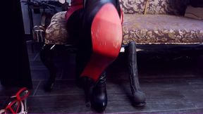 Savannah in Boots with High Heels