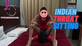 Throat Sitting In Jeans Shorts
