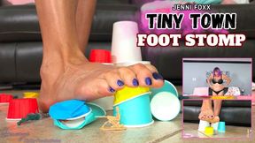 Tiny Town Ordeal: Jenni Foxx's Foot Stomping Rampage 1080 HD
