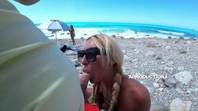 julia north & anita blanche public blowjob and public pissing