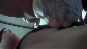 Mistress punishes boy with rough strap-on anal