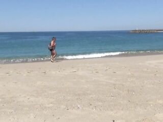 Beach public sex - we were caught many times - Tonny and Mia