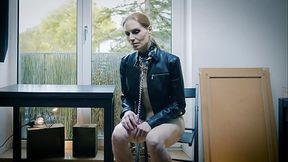 Dick inside her ass- cum on her face